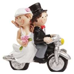 3870169 Hochzeitspaar m.Motorrad   6x5cm 