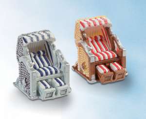 3870199 Strandkorb rot-weiss   3.5x3.5cm 