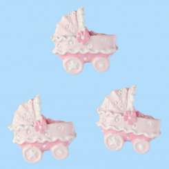 3870230 Kinderwagen 2cm rosa    Btl. à 4St 