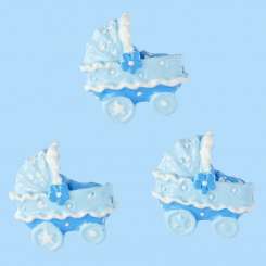 3870231 Kinderwagen 2cm blau    Btl. à 4St 