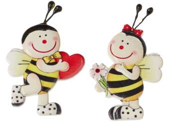 3870371 Lustige Bienen 2D 5cm  2StkA+ 