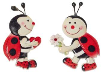 3870373 Marienkäfer II 2D 5cm  2StkA+ 