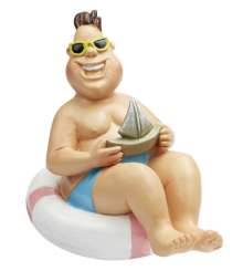 3870400 Bade-Urlauber im Schwimmreif ca. 10cm 