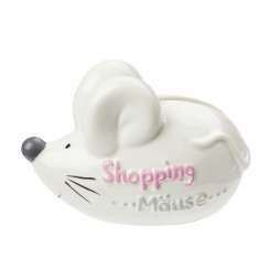 3870409 Geldmaus Shopping 9x6cm 