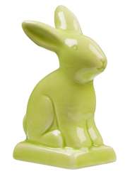 3870423 Hase ca. 8,5cm, keramik, grün 