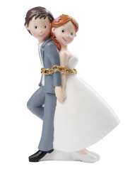 3870439 Hochzeitspaar in Ketten ca. 15cm 