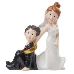 3870443 Hochzeitspaar mit Ring ca. 8cm 