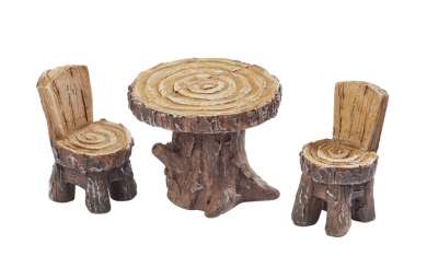 3870460 Sitzgruppe 1Tisch 2Stühle,ca.3x4cm 