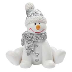 3870496 Schneemann ca 4 cm, 2 St. Silber 