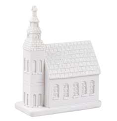 3870571 Kirche 6x2,5x8 cm, weiss 