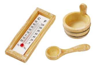 3870604 Sauna-Zubehör, 3 - 6 cm, 3-teilig 