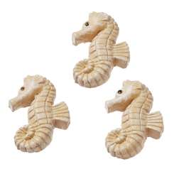 3870668 Seepferdchen  2,5cm, mit Klebepunkt,  3St. natur 