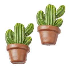3870679 Kakteen II,  3cm, mit Klebepunkt,  3St. 