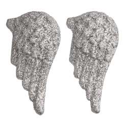 3870692 Flügel  3,5cm,  mit Klebepunkt,  4St. silber 