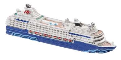 3870705 Kreuzfahrtschiff II,  12cm 