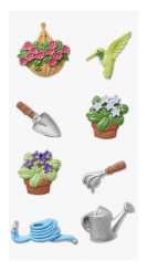 3870933 Garten-Minis m.Klebep  2,5cm, 8St 
