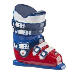 3871101 Skischuh rot-blau,  4cm 
