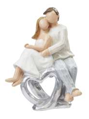 3871147 Paar auf Herz 8,5 cm  