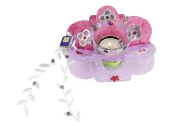 3901711 Windlicht Blume I  14cm 