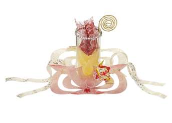 3901712 Windlicht Blume II 18cm 