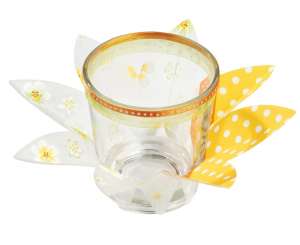 3901766 CreaPop Windlicht Blume     20cm 