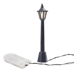 3909003 Laterne, schwarz,  10,5cm, 2Batt. 