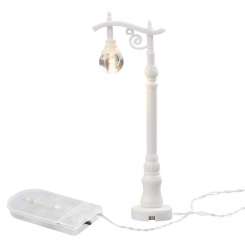 3909004 Laterne, weiss,  10,5cm,2 Batt 