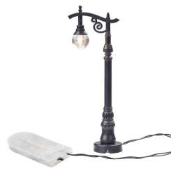 3909005 Laterne, schwarz,  10,5cm, 2Batt. 