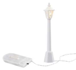 3909006 Laterne, weiss,  10,5cm, 2Batt 