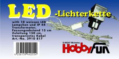3910812 LED Lichterkette 10 LED MF-Schalter 