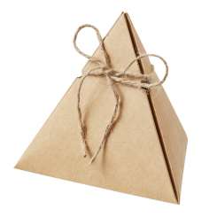 3964170 Papier-Box natur, Dreieck  13cm,  3St. 