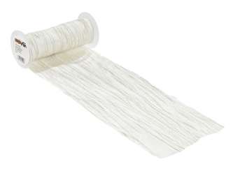 3980454 Dekoband Fripe 20cm/10m weiss 