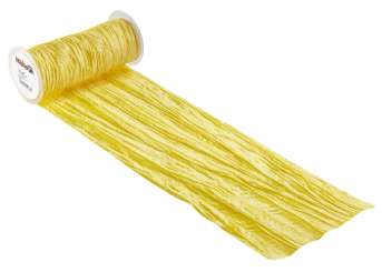 3980464 Dekoband Fripe 20cmx10m gelb 