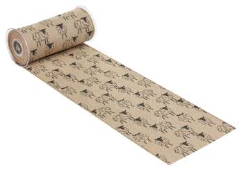 3980694 Stoff Leinenoptik 20cm/10m Schäfchen 