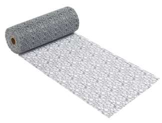 3980783 Deko-Stoff Netz-optik  29cm/15m, mittelgrau 