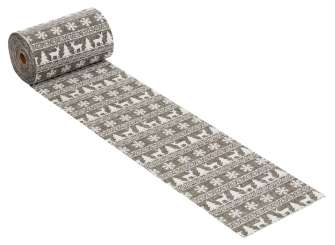 3980823 Leinen-optik Stoff Weihnachten 15cm/10m, duneklgrau 