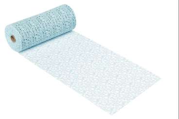 3980863 Dekostoff Netz-Optik,  29cm/15m, hellblau 
