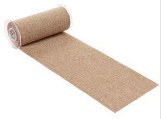 3980898 Dekostoff Leinen 20cm/10m, toffee-meliert 