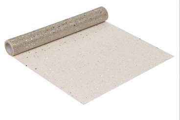 3980919 Deko-Glimmer-Tüll, 29cm/15m, silber 