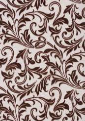 3981612 Stoff Ornamente, 29cm/15m, nougat braun 