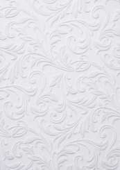 3981613 Stoff Ornamente, 29cm/15m, weiss 