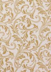 3981633 Stoff Ornamente beflockt sand  29cm/15m K 