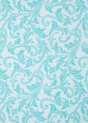 3981678 Stoff Ornamente beflockt petrol 29cm/15m K 