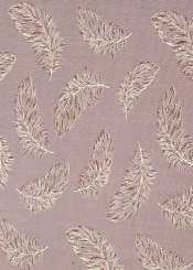 3981715 Stoff Feder creme/gold  15m    K 