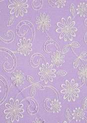 3981759 Stoff Glitzerblume lila 29cm/15m* 