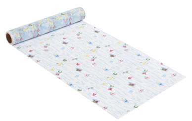 3989595 Dekostoff Schule 29cm/5m blau 