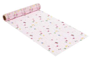 3989719 Dekostoff Schule 29cm/5m rose 