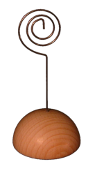 39.6666 Fotohalter Halbkugel mit Drahtspirale 