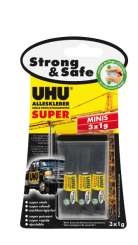 42210 UHU Alleskleb Super Strong+ Save 3x1g 