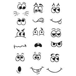 4510927 Stempel Clear Gesichter 